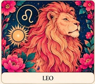 Leo zodiac sign illustration