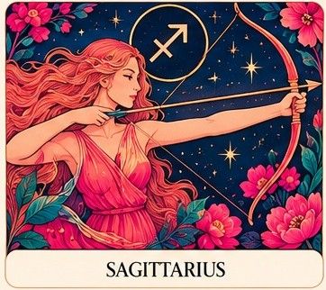 Sagittarius zodiac sign illustration