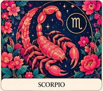 Scorpio zodiac sign illustration